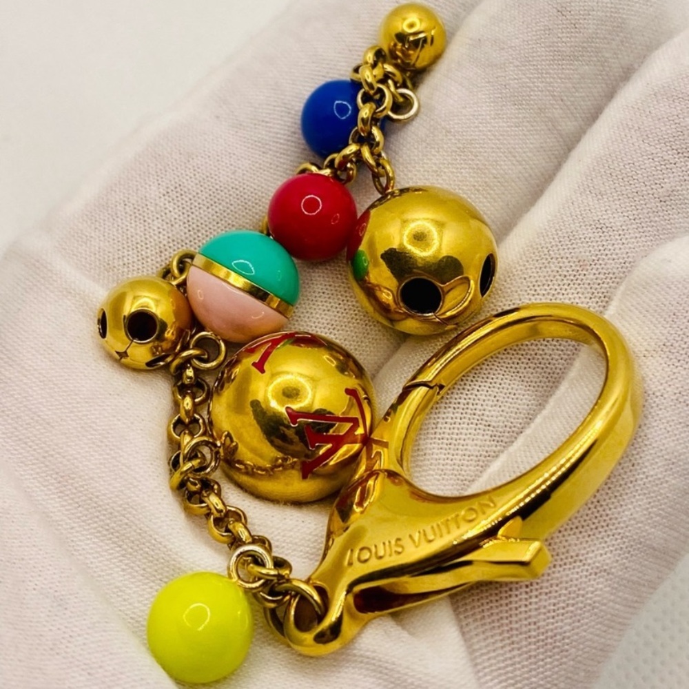 /traded/Louis Vuitton Porte Cles Grelots Looping Bag Tone Charm/ Key Holder - Picture 11 of 13